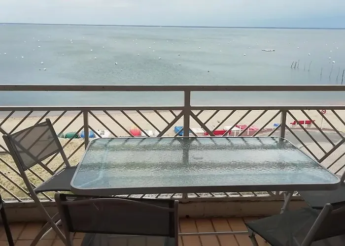 T2 1ère Ligne Loggia Vue 180 ° Parking Appartement Arcachon